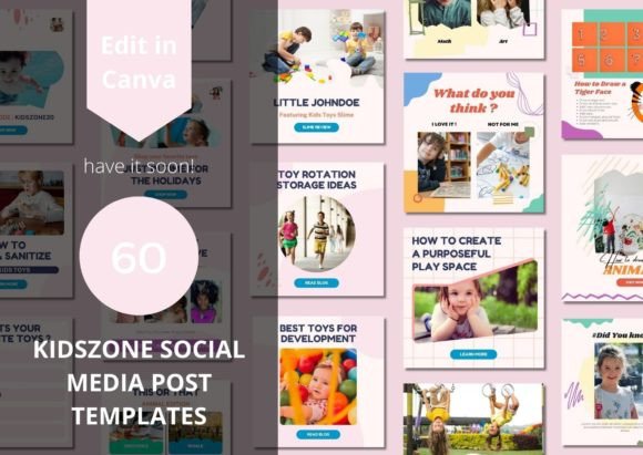 60 Kidszone Templates: Elevate Your Instagram