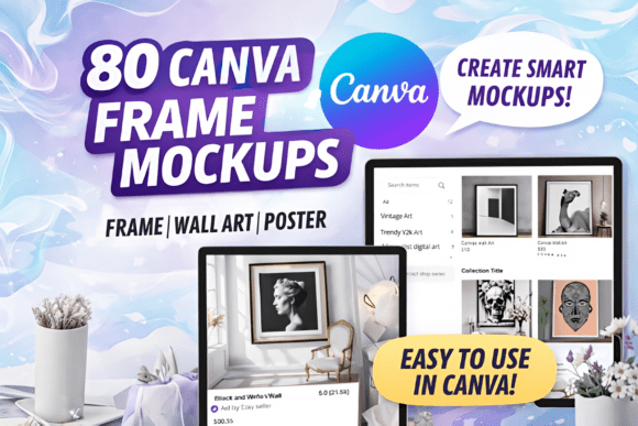 80 Canva Templates for Stunning Digital Art Mockups