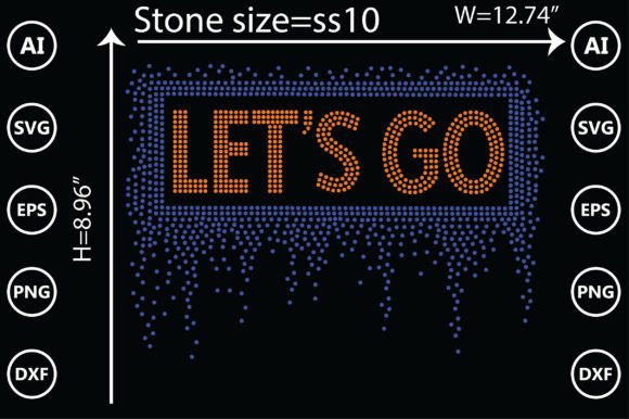 Bring Bold Energy to Projects with (Let's Go) Rhinestone Templates