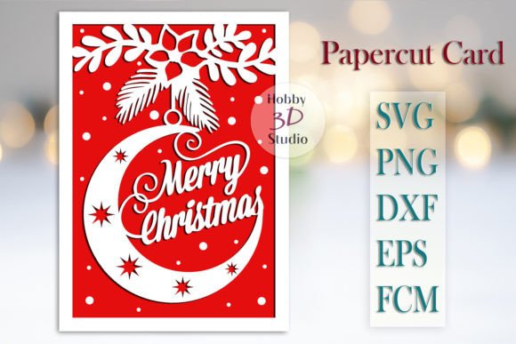 Create Stunning Christmas Cards with Paper Cut Templates