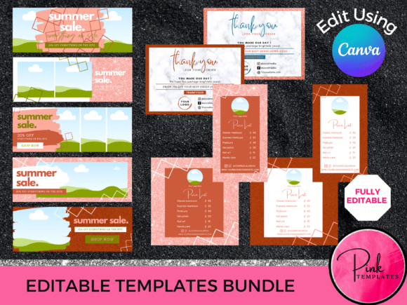 Elevate Your Beauty Brand with This Canva Template Bundle
