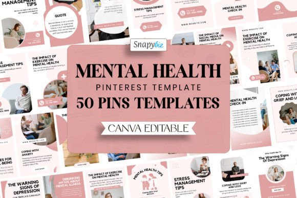 Elevate Your Practice with Mental Health Pinterest Templates