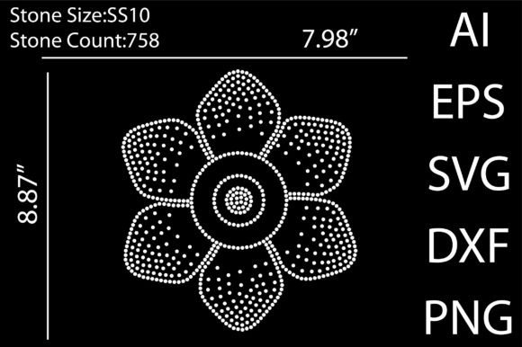 Flower Rhinestone Templates: Instant Bling for Creative Projects