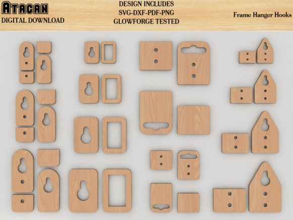 Frame Hangers & Sawtooth Hook Templates: Precision Crafting Assets
