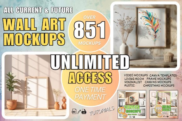 Frame Mockup Bundle PSD+Canva Templates: Your Design Workflow Upgrade
