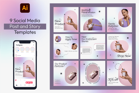 Instant Brand Polish: Elevate Your Social Media with Editable Templates