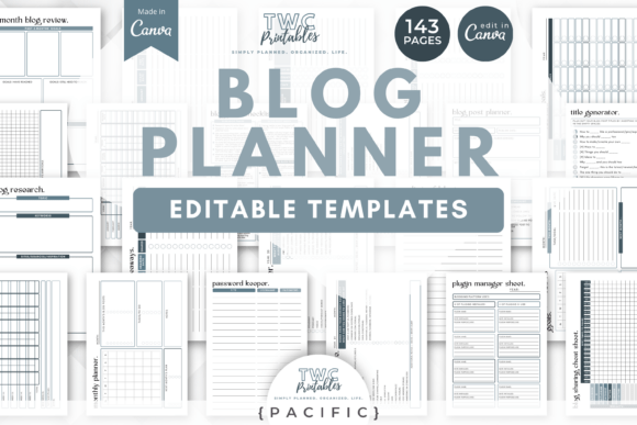 Master Your Content Strategy with Blog Planner Canva Templates | PACIFIC
