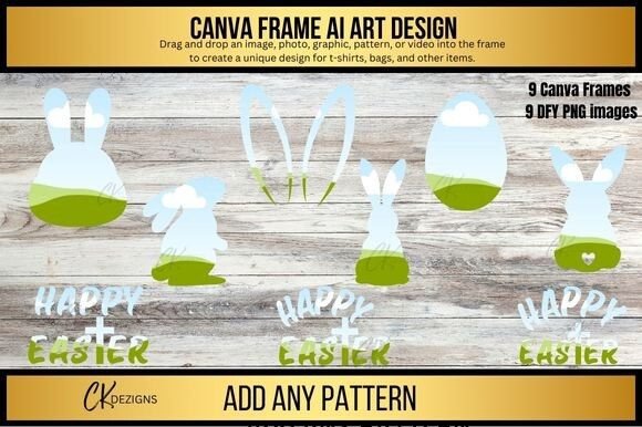 Spring Creativity Unlocked: Easter-Themed Canva Frame Templates