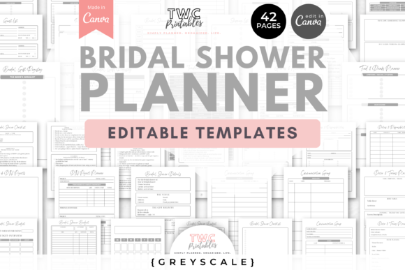 Streamline Your Celebration: The Power of Bridal Shower Planner Canva Templates 4
