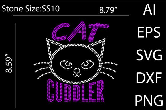 Unleash Your Creativity with Cat Cuddler Rhinestone Templates