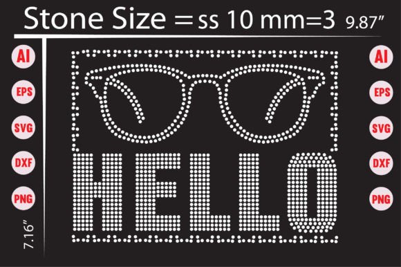 Unleash Your Sparkle: The Hello Rhinestone Templates Design